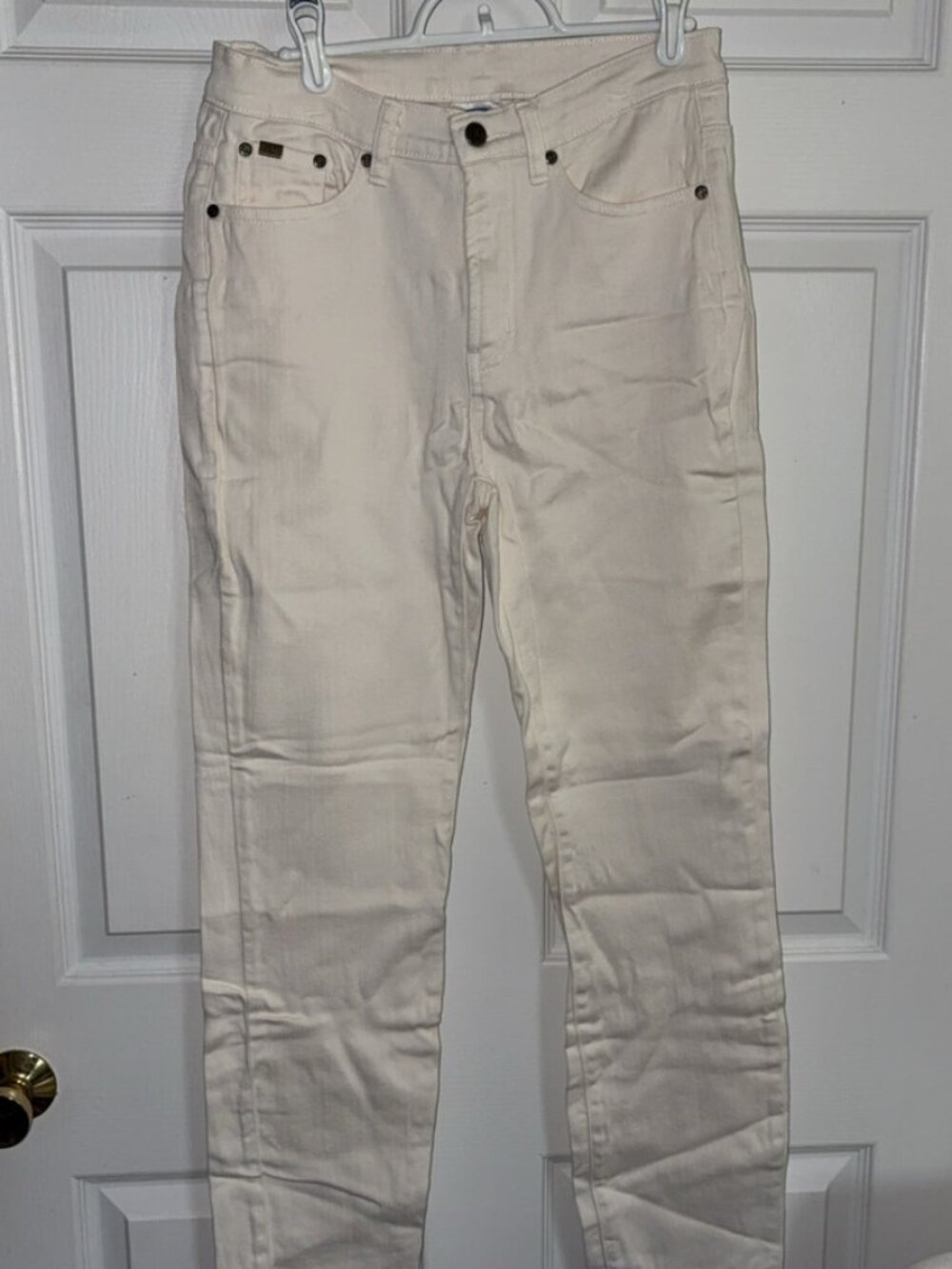 DG2 by Diane Gilman Cream Stretch Jeans – Size 4